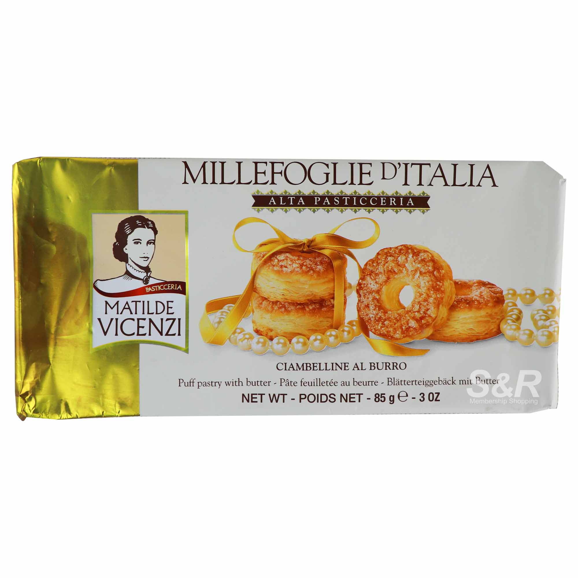 Matilde Vicenzi Puff Pastry with Butter 85g Matilde Vicenzi Puff Pastry with Butter 85g